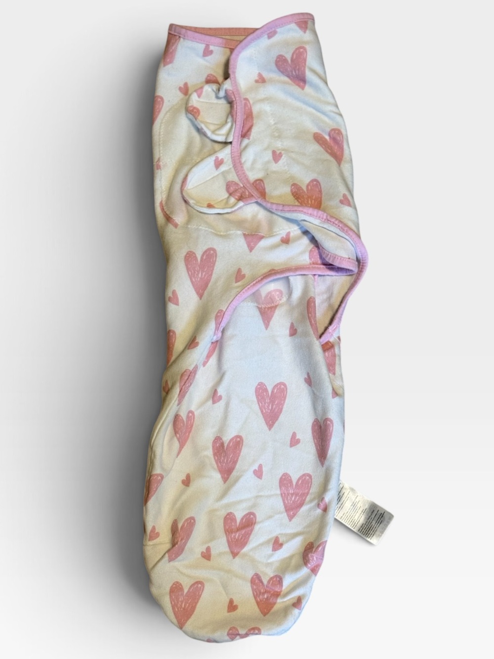 Gilquen Home Soarwg Baby Swaddle Wrap Pink Hearts One Size